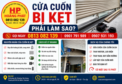 Cửa Cuốn Bị Kẹt Phải Làm Sao? Hướng Dẫn Xử Lý Nhanh Và An Toàn