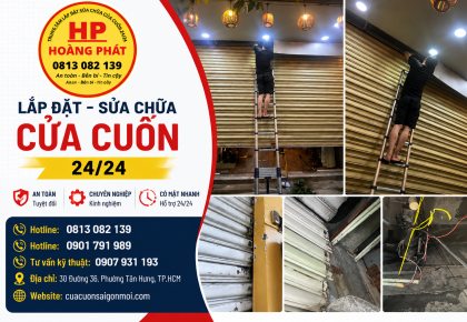Sửa Cửa Cuốn Tại Nhà Bè 24/24 – Thợ Có Mặt Nhanh, Uy Tín