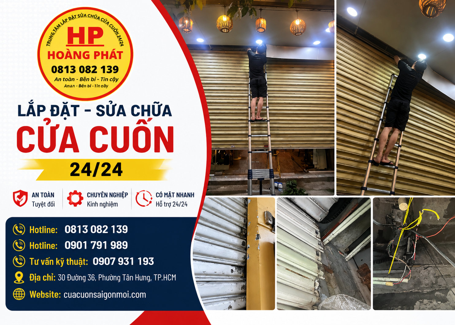 Sửa Cửa Cuốn Tại Nhà Bè 24/24 – Thợ Có Mặt Nhanh, Uy Tín